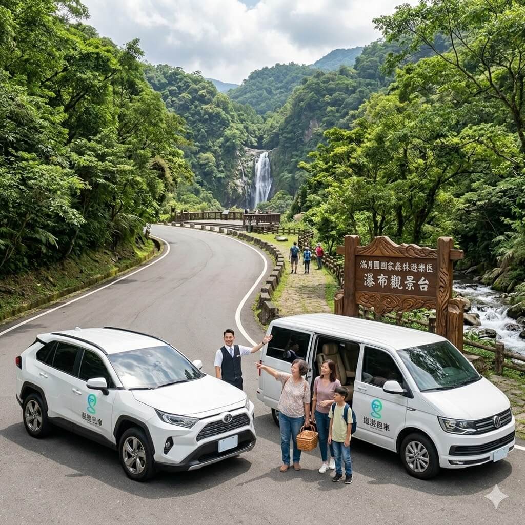 台北包車一日遊-三峽滿月圓森林瀑布包車推薦-遨遊包車