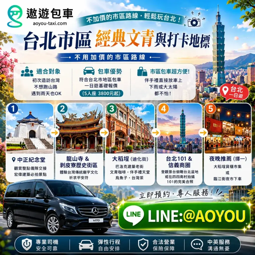 台北市區包車一日遊