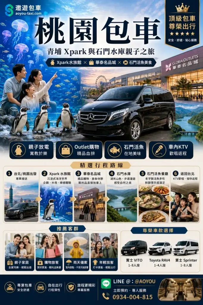 桃園包車_Xpark石門水庫親子之旅