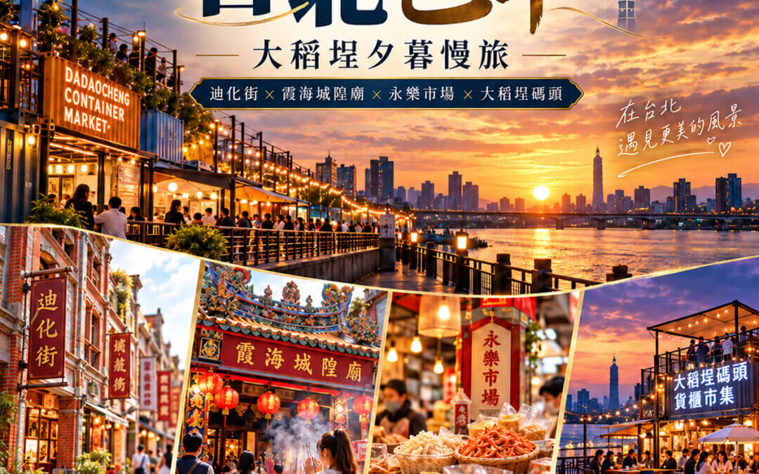 台北包車一日遊推薦遨遊包車！專車直達大稻埕迪化街探訪百年洋樓